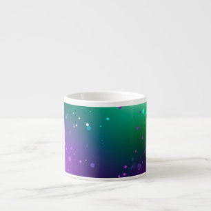 Taza De Espresso Fondo morado festivo Mardi Gras