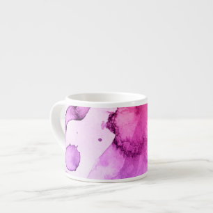 Taza De Espresso Fondo pintado a mano 5 de la acuarela abstracta