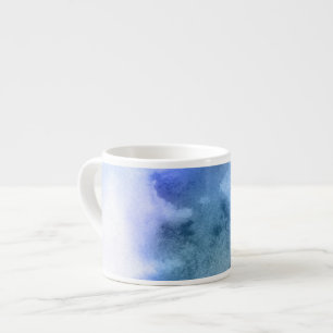 Taza De Espresso Fondo pintado a mano 9 de la acuarela abstracta