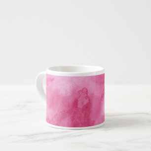 Taza De Espresso fondo rosado de la acuarela para su