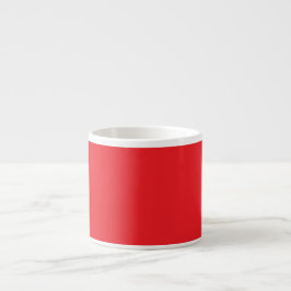 Taza De Espresso Fondo Sólido Rojo