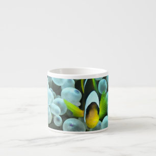 Taza De Espresso Formas azules multicolor