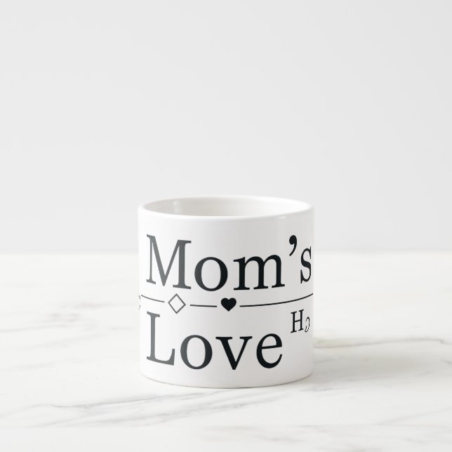 Taza De Espresso Fórmula de amor de mamá (Frente)