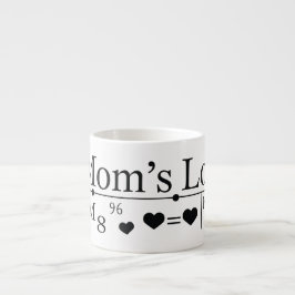 Taza De Espresso Fórmula de amor de mamá 02