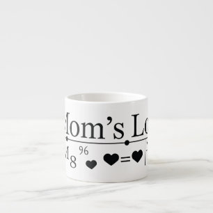 Taza De Espresso Fórmula de amor de mamá 02