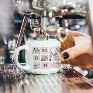 Taza De Espresso Foto Collage moderna de la mejor mamá jamás regalo