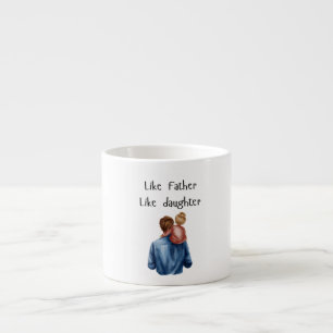 Taza De Espresso Foto como padre, hija/hijo