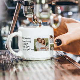 Taza De Espresso Foto de colección moderna de pareja romántica rega