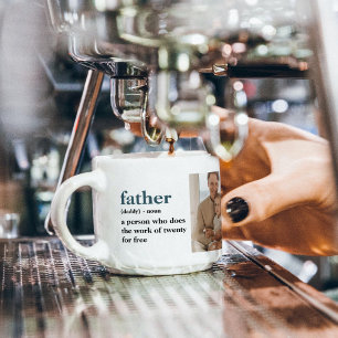 Taza De Espresso Foto de colección moderna Regalo del Día de los Pa
