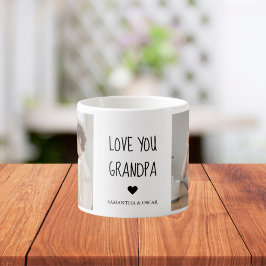 Taza De Espresso Foto de colección moderna Te ama el mejor regalo d