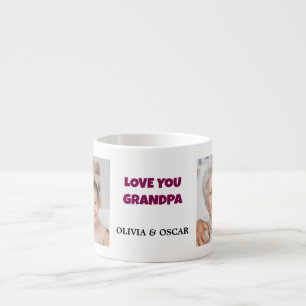 Taza De Espresso Foto de colección moderna Te ama el mejor regalo d
