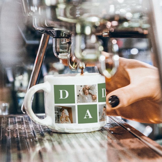 Taza De Espresso Foto de colección moderna y regalo del Día del Pad (Subido por el creador)