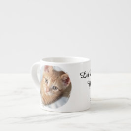 Taza De Espresso Foto de gato, Texto, reemplazable, Divertido, Aman