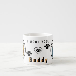 Taza De Espresso Foto de Mascota personalizada del mejor perro del