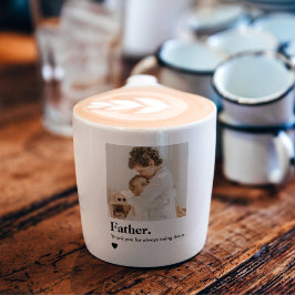 Taza De Espresso Foto de padre personalizado | Regalo personalizado