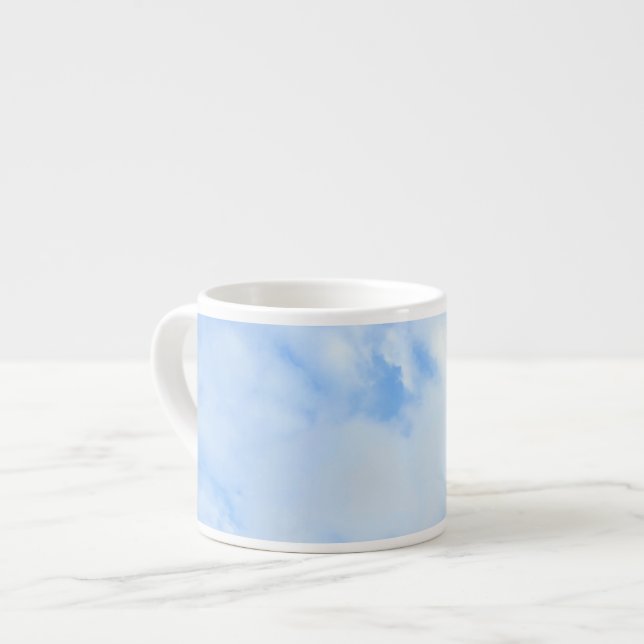 Taza De Espresso Foto de Peaceful Light Blue Sky Simple (Izquierda)