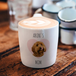 Taza De Espresso Foto de perro personalizada para San Valentín Ma