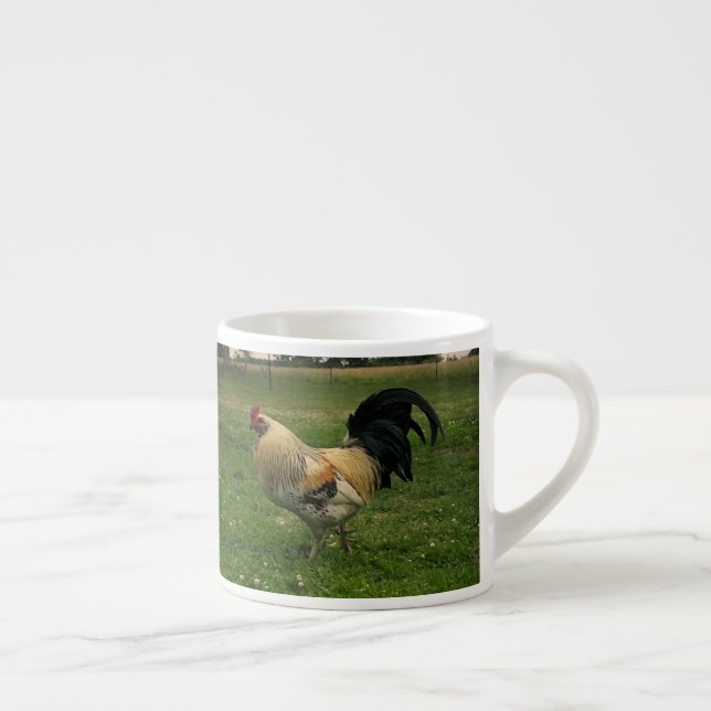 Taza De Espresso Foto de pollo en la granja (Derecha)