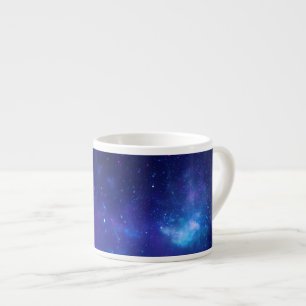 Taza De Espresso Foto del Centro Galáctico Celestial Azul Acuático 