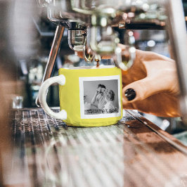 Taza De Espresso Foto familiar moderna Yellow Simple Lovely Gift