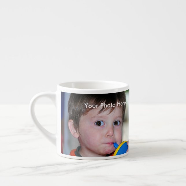 Taza De Espresso Foto personalizada Espresso Mug (Izquierda)