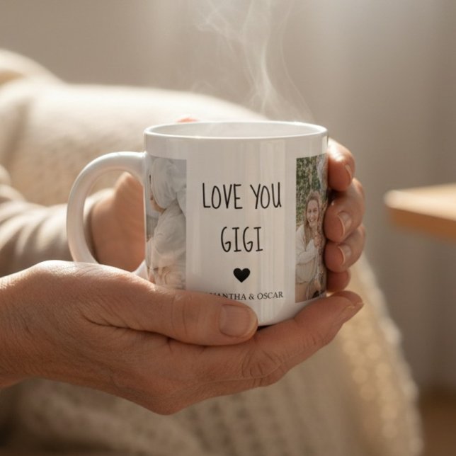 Taza De Espresso Foto Personalizada Te Amo Gigi (Subido por el creador)