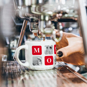 Taza De Espresso Fotografía de Collage de moda y regalo de la mejor