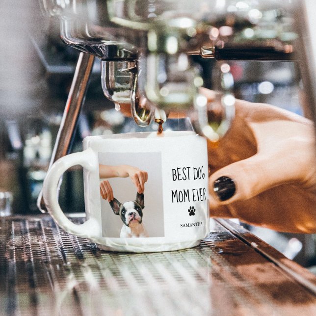 Taza De Espresso Fotografía de Collage moderna mejor perro de mamá  (Subido por el creador)