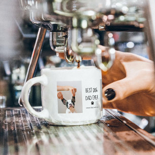 Taza De Espresso Fotografía de Collage moderna mejor perro de papá