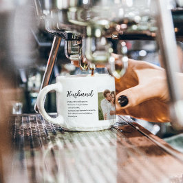 Taza De Espresso Fotografía de pareja de compañeros de clase y rega