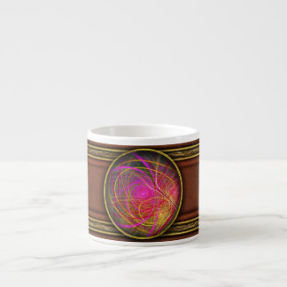 Taza De Espresso Fractal - Abstracto - Loopy Doopy