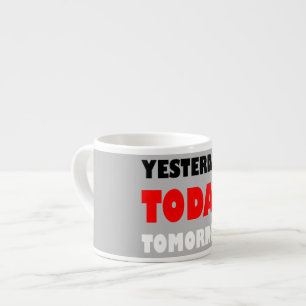 Taza De Espresso frase positiva de diseño de texto original