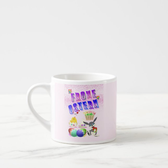 Taza De Espresso Frohe Ostern (Izquierda)