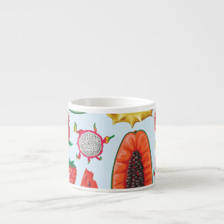 Taza De Espresso Frutas Exóticas: Impresión a la moda sin problemas