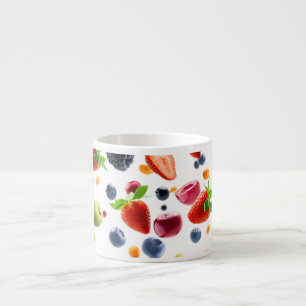 Taza De Espresso Frutas Mezcladas