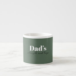 Taza De Espresso Fuerza y abrazos de papá - regalo del día del padr