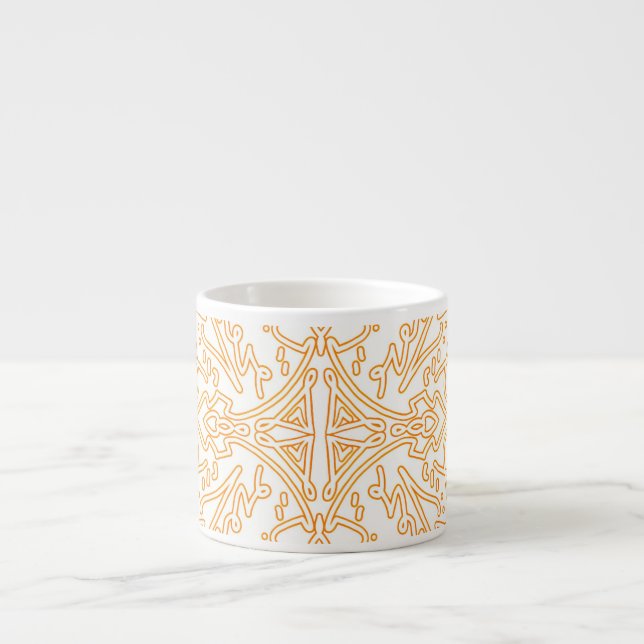 Taza De Espresso Funda para teléfono / iPad de Damasco Dorado de ll (Frente)