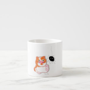 Taza De Espresso Funny cat series service table Espresso