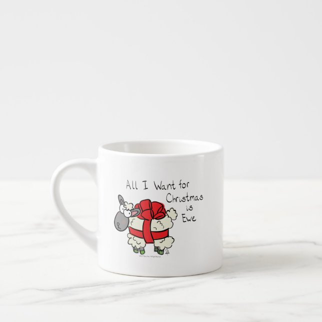 Taza De Espresso Funny Personalizado de Navidades de Holiday Cute S (Izquierda)