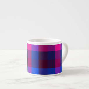 Taza De Espresso Fusión de mosaico de neón