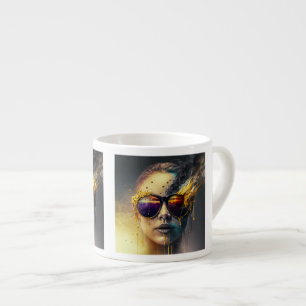 Taza De Espresso Gafas quemadas Espresso Mug