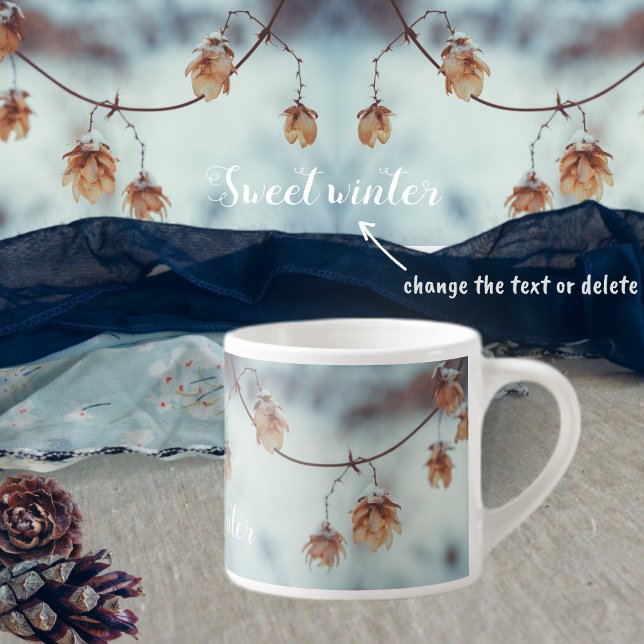 Taza De Espresso Garland seco y hueco de nieve (Subido por el creador)