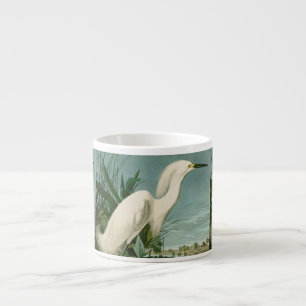 Taza De Espresso Garza Blanca de Audubon Ave Birding