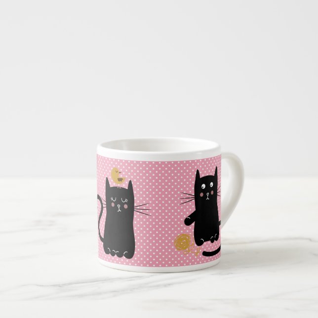 Taza De Espresso Gatitos Adorables (Derecha)