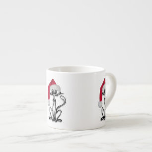 Taza De Espresso Gato de Santa Kitty