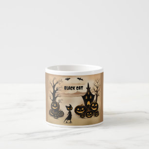 Taza De Espresso Gato negro de thu Haunted Manor