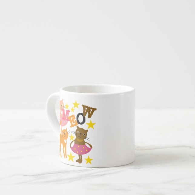 Taza De Espresso Gatos bailando (Izquierda)