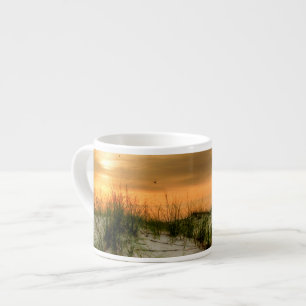Taza De Espresso Gaviotas al amanecer