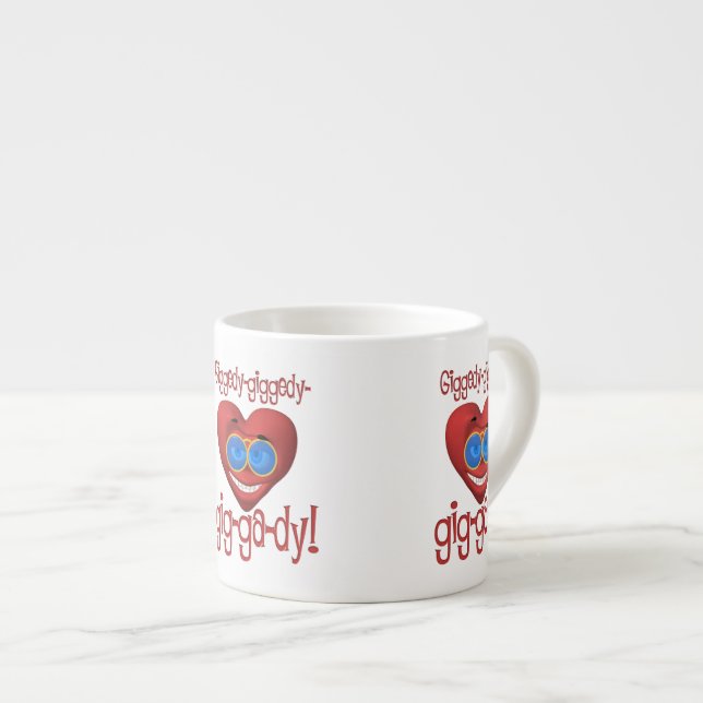 Taza De Espresso Giggedy Funny Valentine (Derecha)