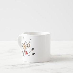Taza De Espresso Gimnasta en Anillas